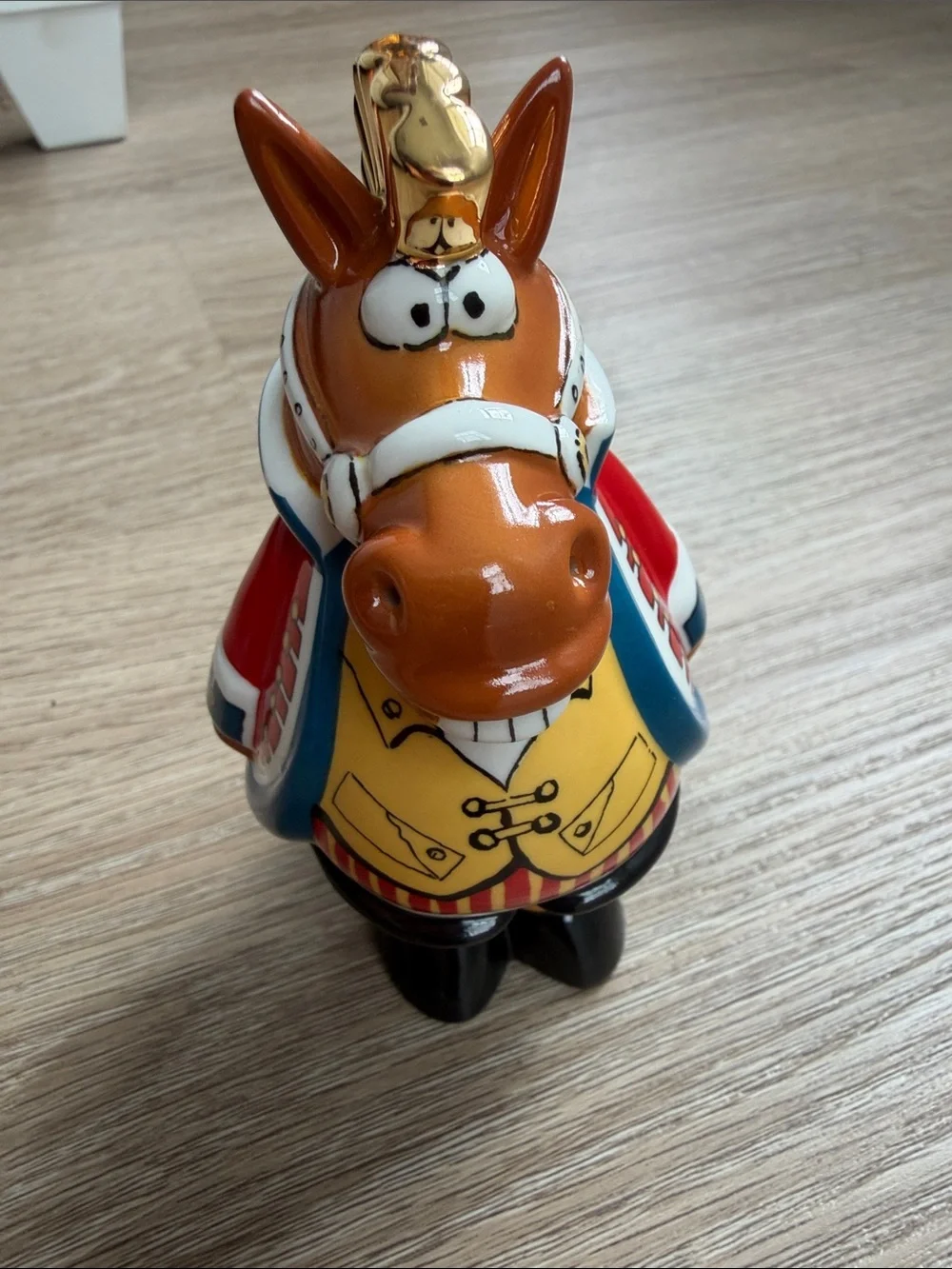 Goebel Adam & Ziege Horse Porcelain Salt Shaker Vintage Germany